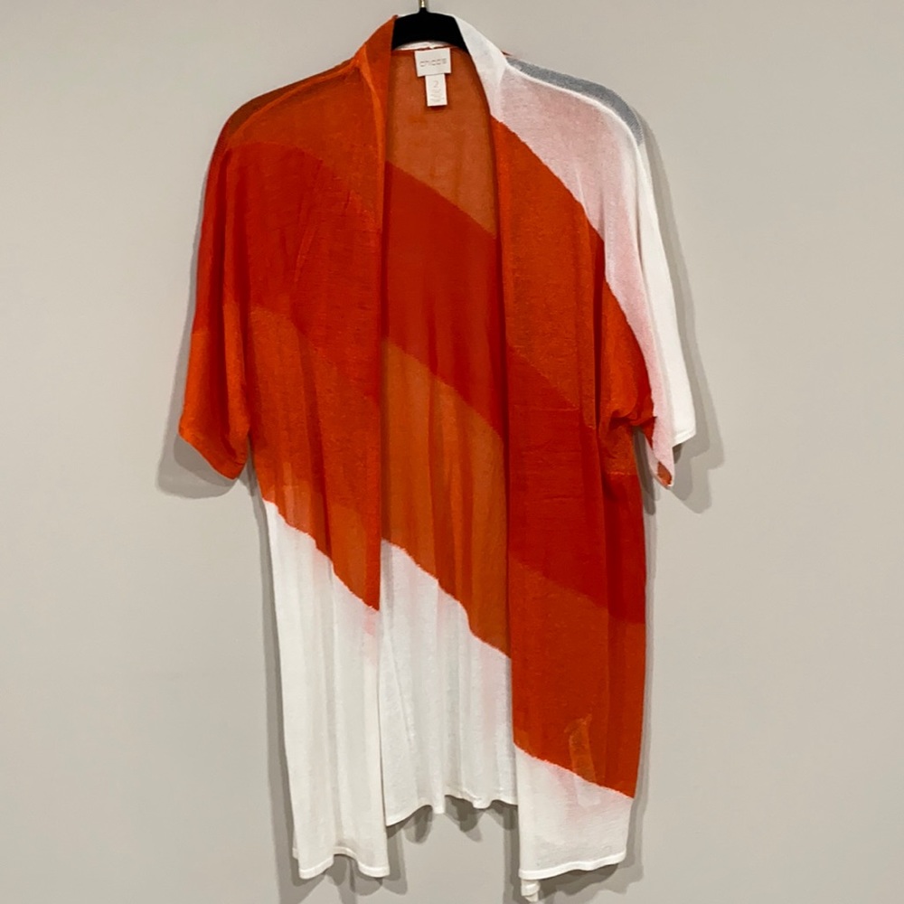 Chico’s Stripped Cardigan